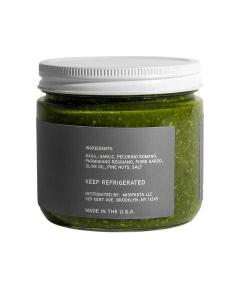 Pesto Back with trasparent background